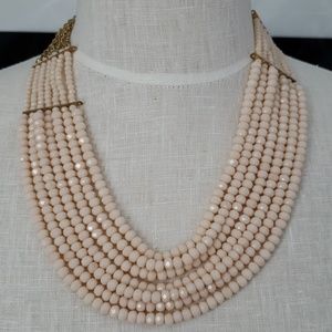 Champagne Blush  Statement Necklace